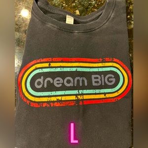 Zyia Vintage Washed Dream Big Crewneck Sweatshirt